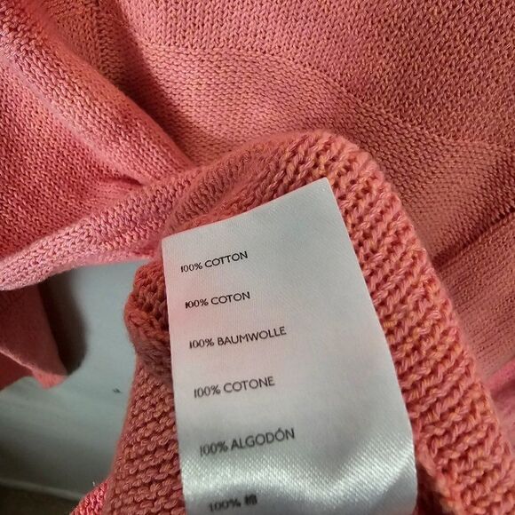 NWT FREE PEOPLE BEACH CORAL/CORA CREW NECK PULLOVER SWEATER COTTON SIZE SMALL - Picture 16 of 16